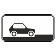 Дорожный знак 8.6.5 «Способ постановки транспортного средства на стоянку» (металл 0,8 мм, III типоразмер: 450х900 мм, С/О пленка: тип В алмазная)